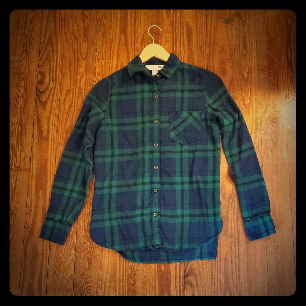 Old Navy Plaid Button Down Shirt